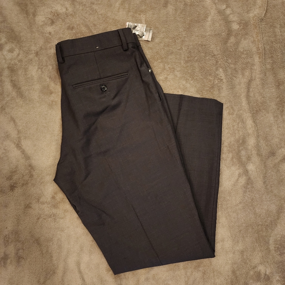 Express Wool Blend Stretch Photographer Pants New Charcoal Gray 32W